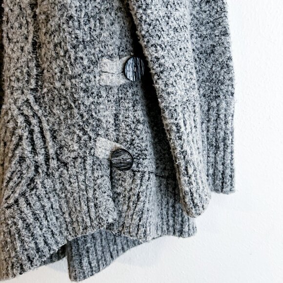 ANTHROPOLOGIE Angel of the North Wool Blend Boucle Cable Knit Cowl Sweater - Picture 4 of 8